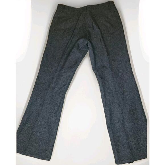 Vintage Levis Mens Dacron Polyester Pants USA Made gray/black actually Sz 34X29 - Picture 1 of 10